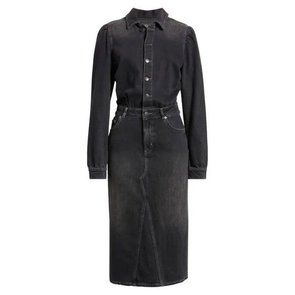 RAILS Beverly Long Sleeve Denim Shirt Dress - Picture 1 of 12